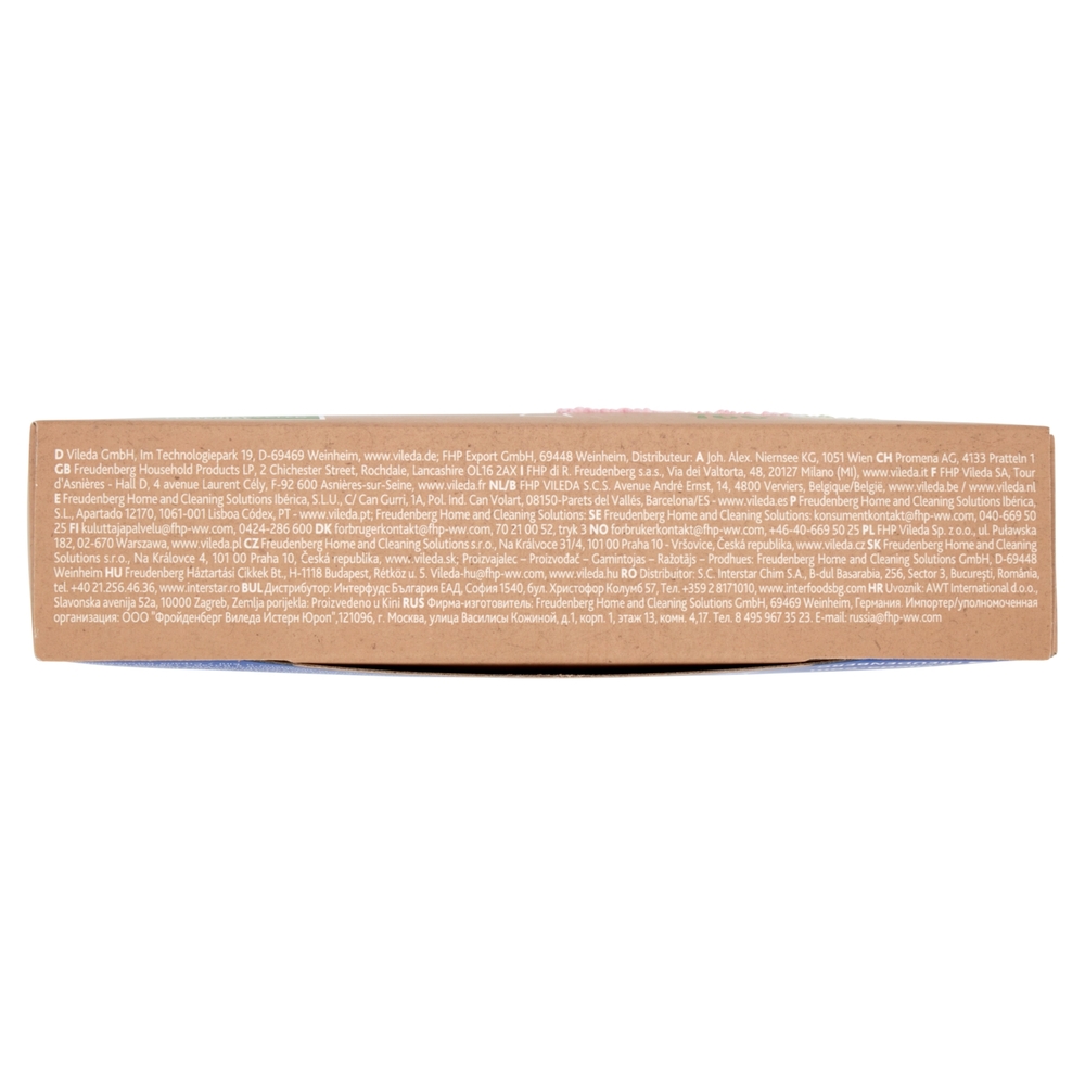 Vileda Microfibra 100% Riciclato, panno ideale per pulire efficacemente tutte le superfici. 3x